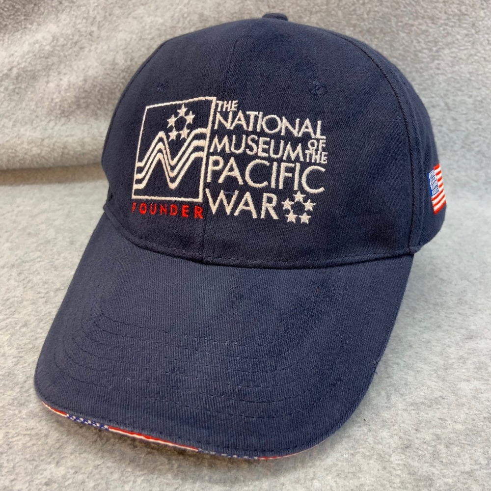 National Museum Pacific War Founder Mens Navy Blue Hat Patriotic Adjustable OSFM